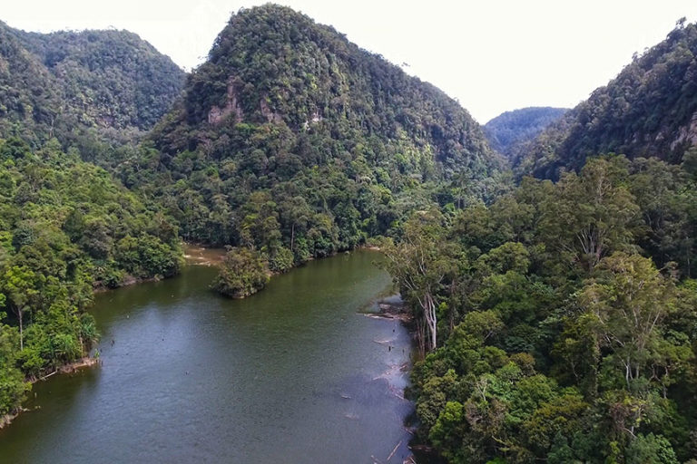 Sungai Batang Toru, sumber listrik untuk bendungan PLTA. Foto Ayat S. Karokaro/Mongabay-Indonesia.  